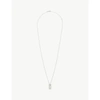 LE GRAMME LE GRAMME MEN'S SILVER 1.5G POLISHED AND BRUSHED STERLING-SILVER RECTANGLE NECKLACE,44123635