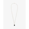 MIANSAI LENNOX 18CT YELLOW GOLD-PLATED VERMEIL STERLING-SILVER AND ONYX NECKLACE,R03689148