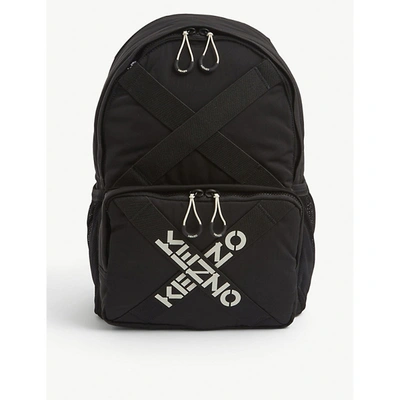 Kenzo Sport Logo-print Shell Backpack In Black