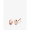 MONICA VINADER NURA NUGGET MINI 18CT ROSE GOLD-PLATED VERMEIL RECYCLED STERLING-SILVER EARRINGS,R03733526