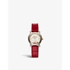 Chopard Rose Gold 278573-6026 Happy Sport 18ct Rose-gold, Ruby And 0.06ct Brilliant-cut Diamond Automatic Wa In Rose Gold