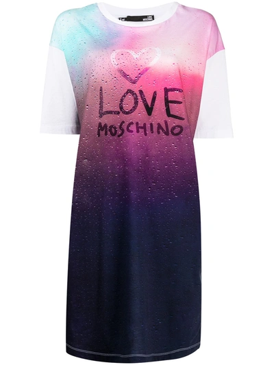 Love Moschino Logo-print T-shirt Dress In White