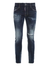 Dsquared2 Distressed Skinny Jeans In Blue