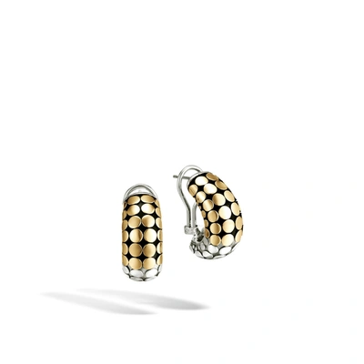 John Hardy Dot Buddha Belly Earring In Sterling Silver/yellow Gold