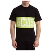 GCDS MEN'S SHORT SLEEVE T-SHIRT CREW NECKLINE JUMPER BAND LOGO,CC94M021014-MX S