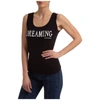 Alberta Ferretti Dreaming Printed Tank Top In Black