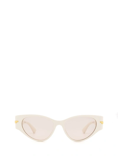 Bottega Veneta Bv1002s Ivory Female Sunglasses In Neutral