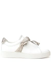 ALEXANDRE BIRMAN JUNGLE SNAKE-TRIMMED SNEAKERS