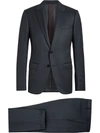 Ermenegildo Zegna Single-breasted Wool-silk Blend Suit In Grey
