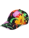 GUCCI X KEN SCOTT FLORAL-PRINT BASEBALL CAP