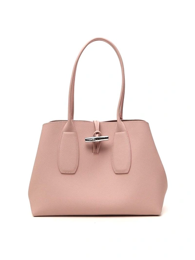 Longchamp Roseau Shoulder Bag In Pink