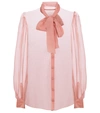 DOLCE & GABBANA SILK CHIFFON BLOUSE,P00479685