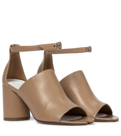 Maison Margiela Woman Sandals Sand Size 6.5 Soft Leather In Beige