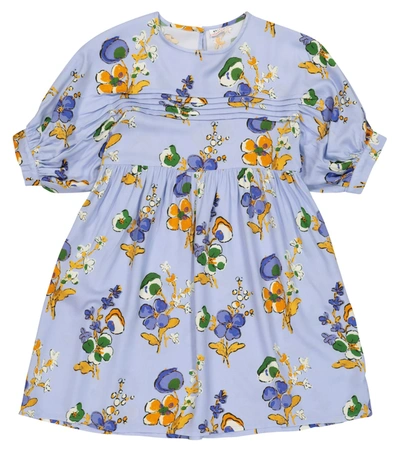 Morley Kids' Nael Floral Dress In Blue