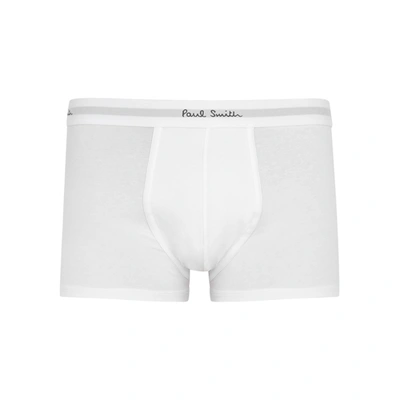 Paul Smith Stretch-cotton Boxer Trunks - Set Of Three In White