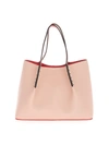 CHRISTIAN LOUBOUTIN CHRISTIAN LOUBOUTIN WOMEN'S PINK LEATHER TOTE,3205192P501 UNI