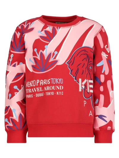 Kenzo Kids Sweatshirt Kayley For Girls In Red