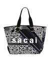 SACAI HANK WILLIS THOMAS LARGE PATCHWORK TOTE,SACF-MY13