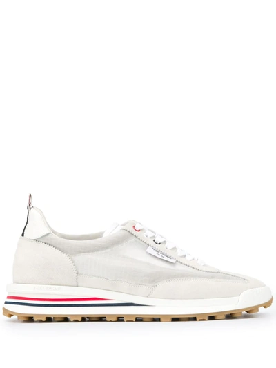 Thom Browne White Tech Runner Low Top Sneaker In Multi-colored