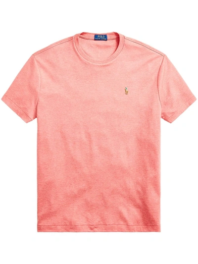 Polo Ralph Lauren Embroidered Logo T-shirt In Rot
