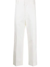 SOLID HOMME WIDE LEG WHITE JEANS
