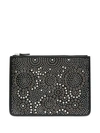 10 Corso Como Studded Leather Wallet In Black