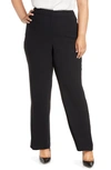 Vince Camuto Moss Crepe Trousers In Rich Black
