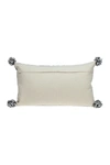 Parkland Collection Raven Transitional Black Throw Pillow In Black