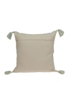 Parkland Collection Harper Transitional Cream & White Throw Pillow In Cream/white