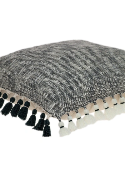 Parkland Collection Arwen Transitional Grey & Slate Throw Pillow In Grey/slate