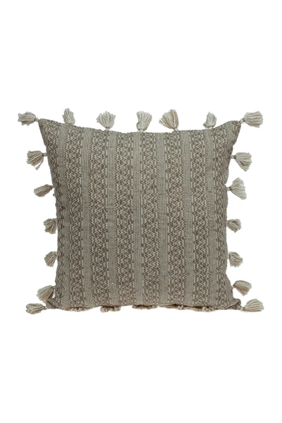 Parkland Collection Caroline Transitional Beige Throw Pillow