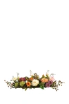 Nearly Natural Mixed Peony Centerpiece Silk Flower Arrangement In Mixed