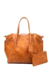 Old Trend Sprout Land Leather Tote Bag In Chestnut Ombre