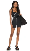 Weworewhat Corset Bodysuit In Black