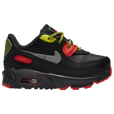 Nike Kids' Boys  Air Max 90 In Black/metallic Silver/dark Smoke Grey