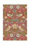 Morris & Co. Strawberry Thief Wallpaper In Red