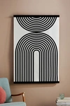 Anthropologie Abstract Tapestry Wall Art In Black