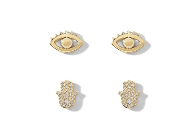Quay Good Vibes Stud Set In Gold