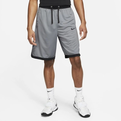 Nike Dri-fit Elite Men's Basketball Shorts In Wolf Grey,black,black,black