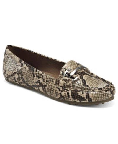 Aerosoles Women's Day Drive Driving Style Loafer In Natural Snake
