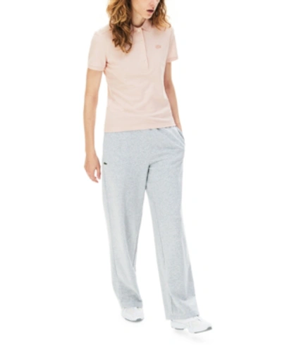 Lacoste Women's Slim-fit Short-sleeve Stretch Pique Polo Shirt In Pink
