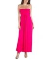 24SEVEN COMFORT APPAREL SLEEVELESS MAXI DRESS WITH EMPIRE WAIST AND BELT DETAIL