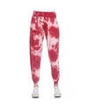 White Mark Plus Size Tie Dye Harem Pants In Red