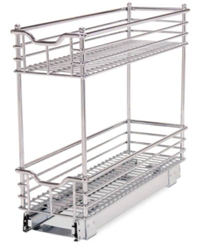 Household Essentials Chrome Glidez Narrow 7-inch Sliding Organizer
