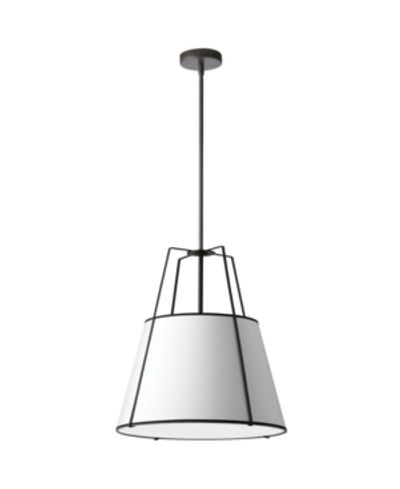 Dainolite 1 Light Trapezoid Pendant In Black