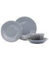 Vietri Lastra 4 Piece Place Setting In Gray