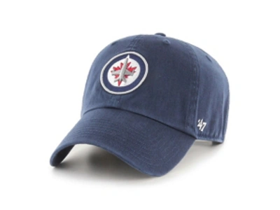 47 Brand Winnipeg Jets Clean Up Cap In Navy