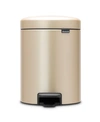 Brabantia Newicon 1.3g Step Trash Can In Champagne