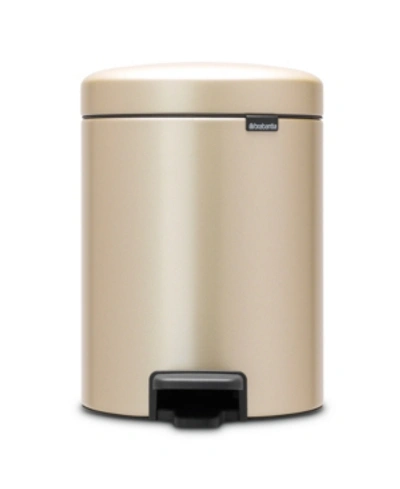 Brabantia Newicon 1.3g Step Trash Can In Champagne