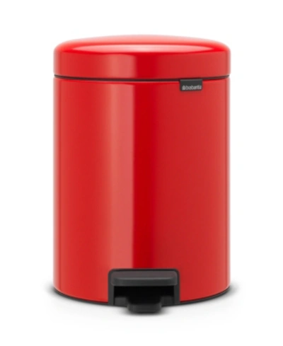 Brabantia Newicon 1.3g Step Trash Can In Passion Red
